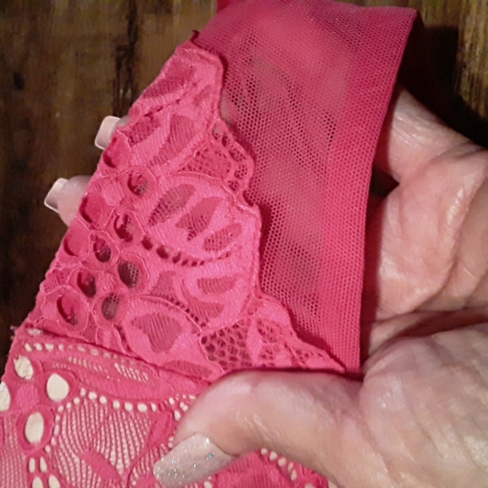 NWOT 34B Victoria's Secret Pink Sexy Padded underwire 2 Push Ups Lace Bra - Picture 6 of 12